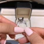 Handmade 5 CT Emerald Cut Engagement Ring