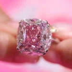 Handmade 3.5 CT Cushion Cut Pink Sapphire Engagement Ring
