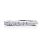 Handmade 4.0 CT Princess Cut Sterling Silver Ring Set