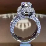 Handmade Stunning 3.0 CT Round Cut Engagement Ring