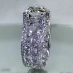 Handmade 2.75 CT Round Cut Sterling Silver Ring