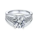 Handmade 1.5 CT Round Cut Engagement Ring