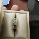 Handmade 1.5 CT Round Cut Split Shank Engagement Ring