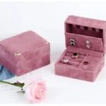 Handmade Velvet Portable Travel Case Jewelry Box