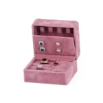 Handmade Velvet Portable Travel Case Jewelry Box