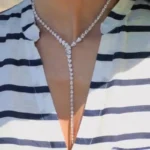 Fashion Pear Cut Created White Sapphire Necklace & Earrings Set
