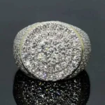 Handmade Gold Cluster Men's Ring