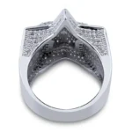 Men Hip Hop Iced Diamond Star Ring