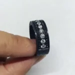 Handmade 4.5 CT Black Gold Diamond Eternity Band Ring