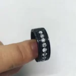 Handmade 4.5 CT Black Gold Diamond Eternity Band Ring