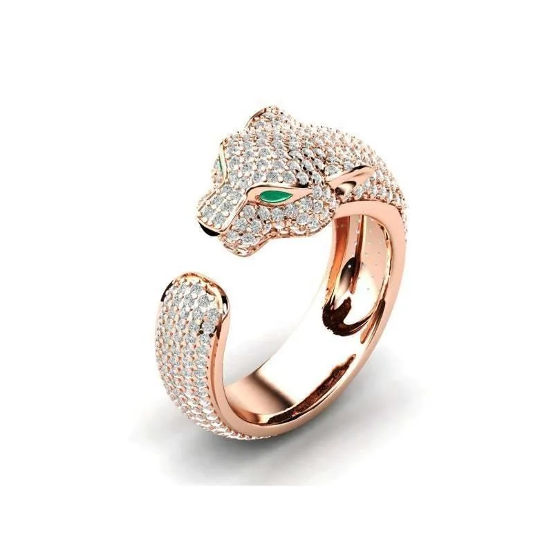 Fashion Lepoard Ring Adjustable Size