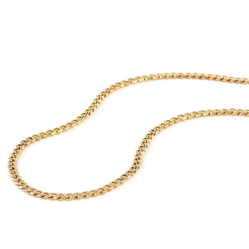 Titanium Steel Men's Franco Chain Necklace