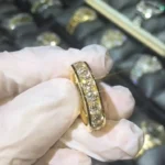 Handmade Men Channel Setting Eternity Band Ring