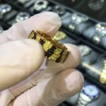 Handmade Men 9MM Tiger Stripes Band Ring