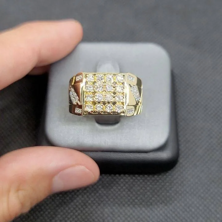 Handmade Men 9MM Sterling Silver Ring Eternity Band