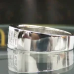 Princess and Baguette Cut Half Stone Men's Wedding Band