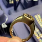 Handmade 5.5 CT Yellow Cushion Cut Bold Men's Ring Band