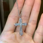 Handmade Stunning Design Cross Pendant Necklace