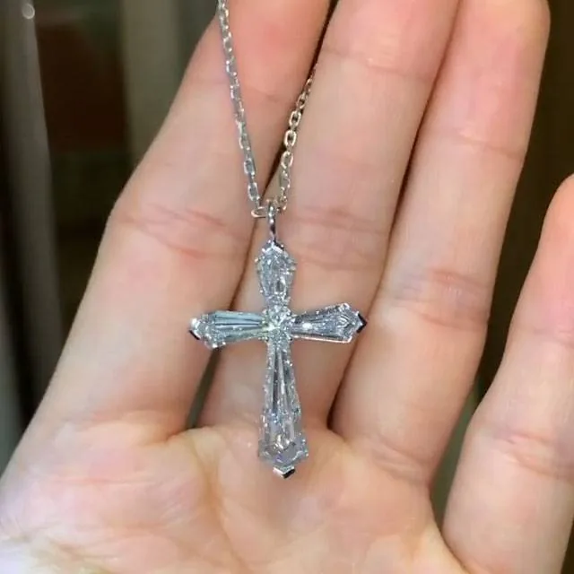 Handmade Stunning Design Cross Pendant Necklace