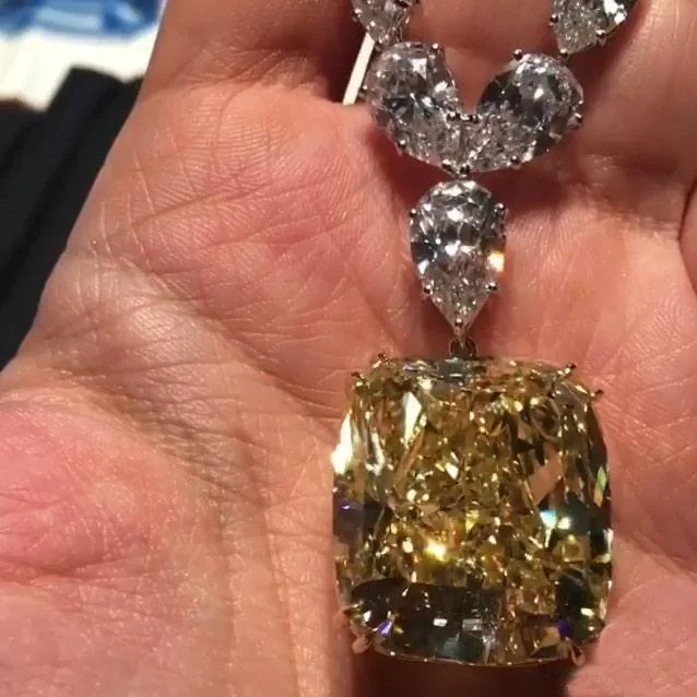 Handmade Cushion Cut Pendant Necklace