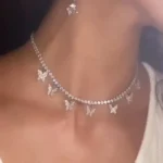 Handmade Fashion Butterfly Necklace Chocker