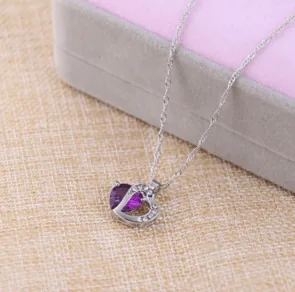 Handmade Heart Cut Pendant Necklace