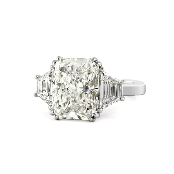 Handmade 5 Ct Radiant Cut Engagement Ring
