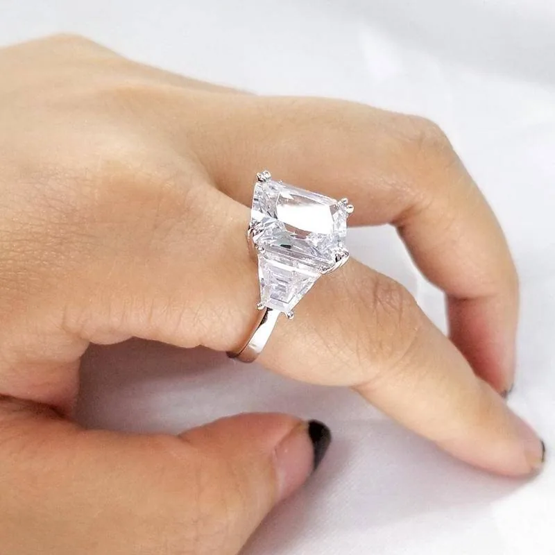 Handmade 5 Ct Radiant Cut Engagement Ring