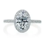 Handmade 4.0 Ct Oval Cut Prong Setting Sterling Silver Engagement Ring