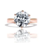 Handmade 3.0 Ct Brilliant Round Cut Solitaire Engagement Ring