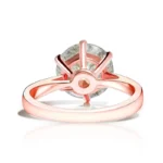 Handmade 3.0 Ct Brilliant Round Cut Solitaire Engagement Ring