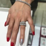 Handmade 2 Ct Princess Cut With Princess Cut U-Prong Ring Set