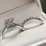 Handmade 1.5 Ct Classic Brilliant Cut Sterling Silver Ring Set