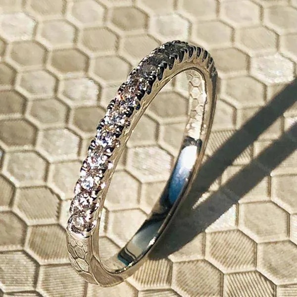 Handmade 2 Ct Halo Cushion Cut With Brilliant Cut Eternity Band