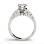 Handmade 1.2 ct Round Cut Sterling Silver Wedding Set