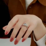 Handmade Radiant Ring Set With One Band Ring