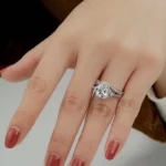 Handmade Radiant Ring Set With One Band Ring
