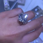 Handmade 1.5 CT Pear Cut Bridal Set in Sterling Silver