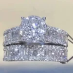 Handmade 1.5 CT Round Shape Stunning Engagement Ring